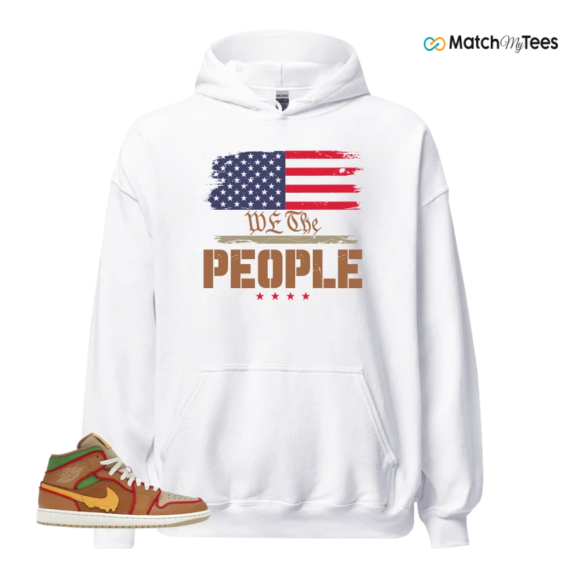 NIKE AIR JORDAN 1 MID SE CHEESEBURGER SNEAKER Matching Tees hoodie