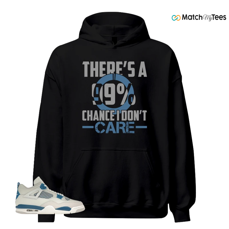 NIKE AIR JORDAN 4 MILITARY BLUE SNEAKER Matching Tees hoodie