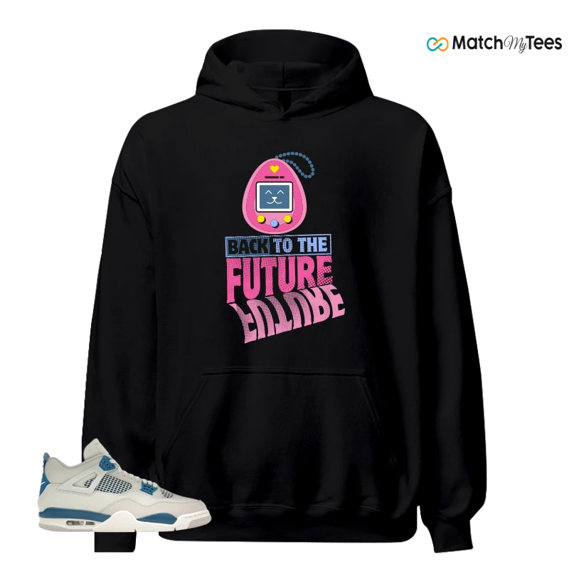 NIKE AIR JORDAN 4 MILITARY BLUE SNEAKER Matching Tees hoodie