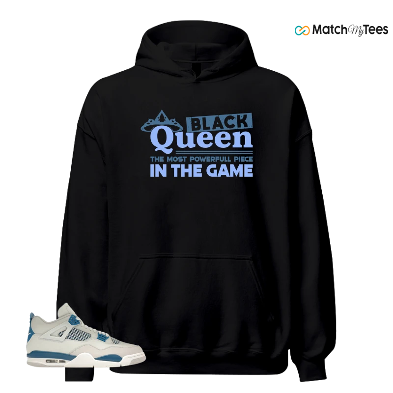 NIKE AIR JORDAN 4 MILITARY BLUE SNEAKER Matching Tees hoodie