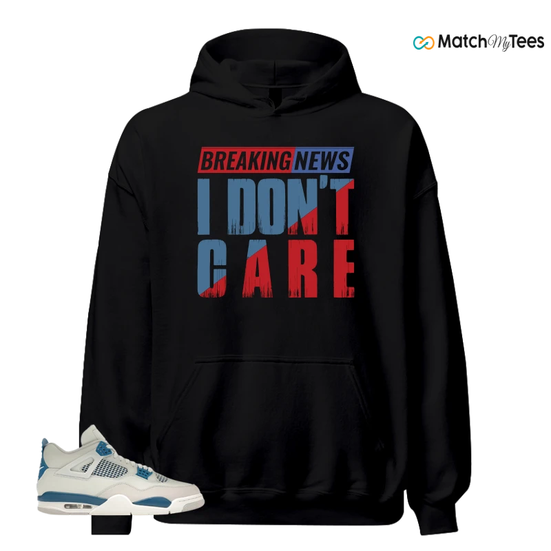 NIKE AIR JORDAN 4 MILITARY BLUE SNEAKER Matching Tees hoodie