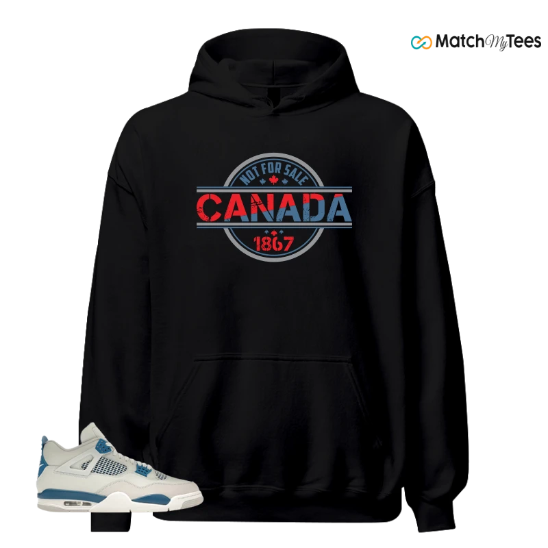 NIKE AIR JORDAN 4 MILITARY BLUE SNEAKER Matching Tees hoodie