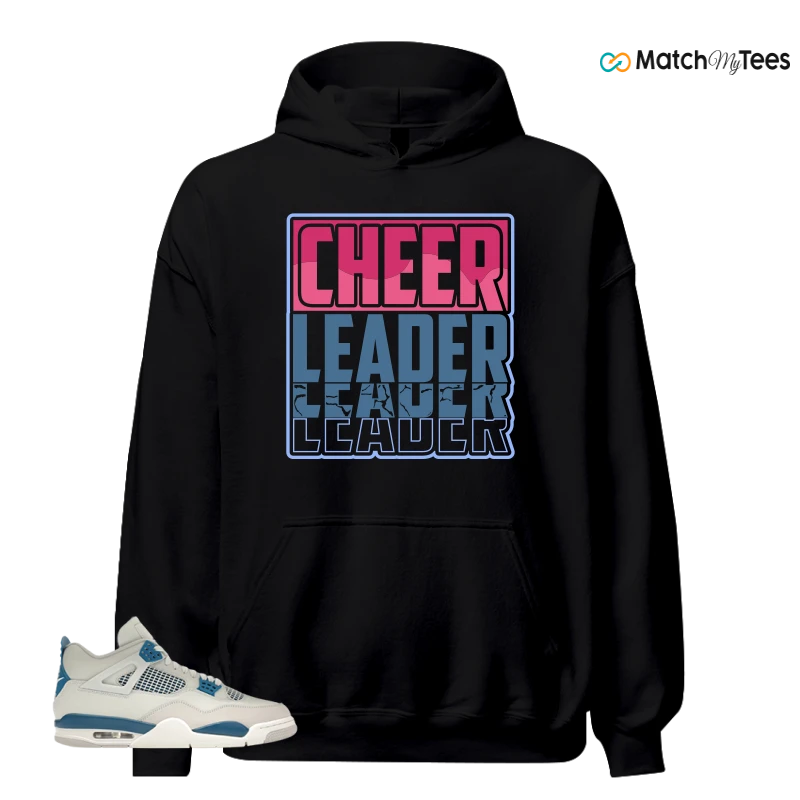 NIKE AIR JORDAN 4 MILITARY BLUE SNEAKER Matching Tees hoodie