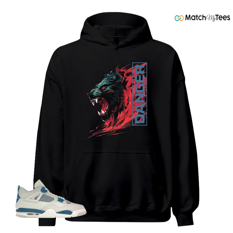 NIKE AIR JORDAN 4 MILITARY BLUE SNEAKER Matching Tees hoodie