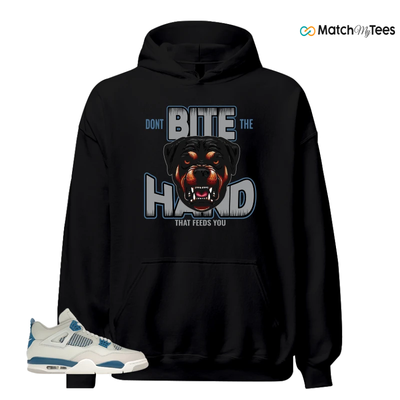NIKE AIR JORDAN 4 MILITARY BLUE SNEAKER Matching Tees hoodie