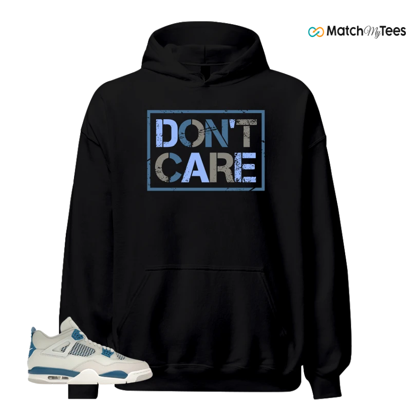 NIKE AIR JORDAN 4 MILITARY BLUE SNEAKER Matching Tees hoodie