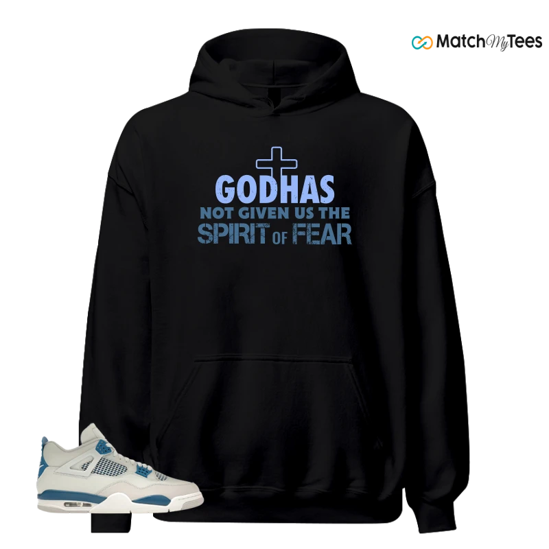NIKE AIR JORDAN 4 MILITARY BLUE SNEAKER Matching Tees hoodie