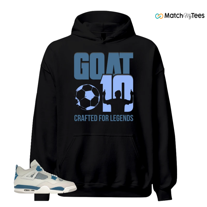 NIKE AIR JORDAN 4 MILITARY BLUE SNEAKER Matching Tees hoodie