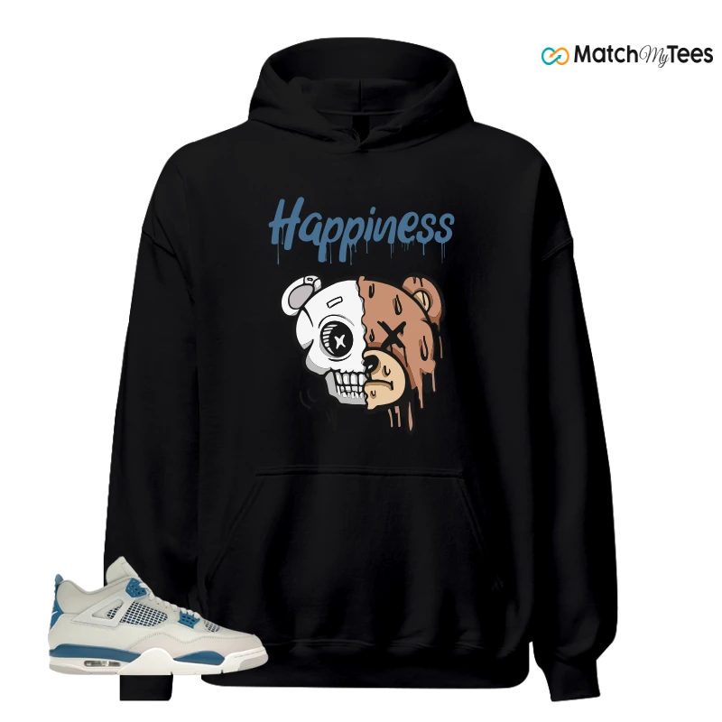 NIKE AIR JORDAN 4 MILITARY BLUE SNEAKER Matching Tees hoodie
