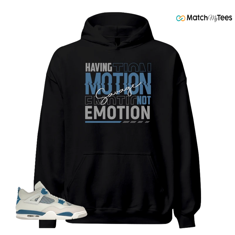 NIKE AIR JORDAN 4 MILITARY BLUE SNEAKER Matching Tees hoodie