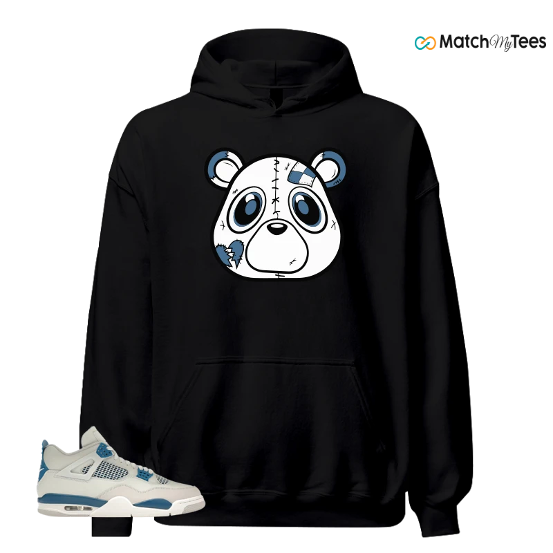NIKE AIR JORDAN 4 MILITARY BLUE SNEAKER Matching Tees hoodie