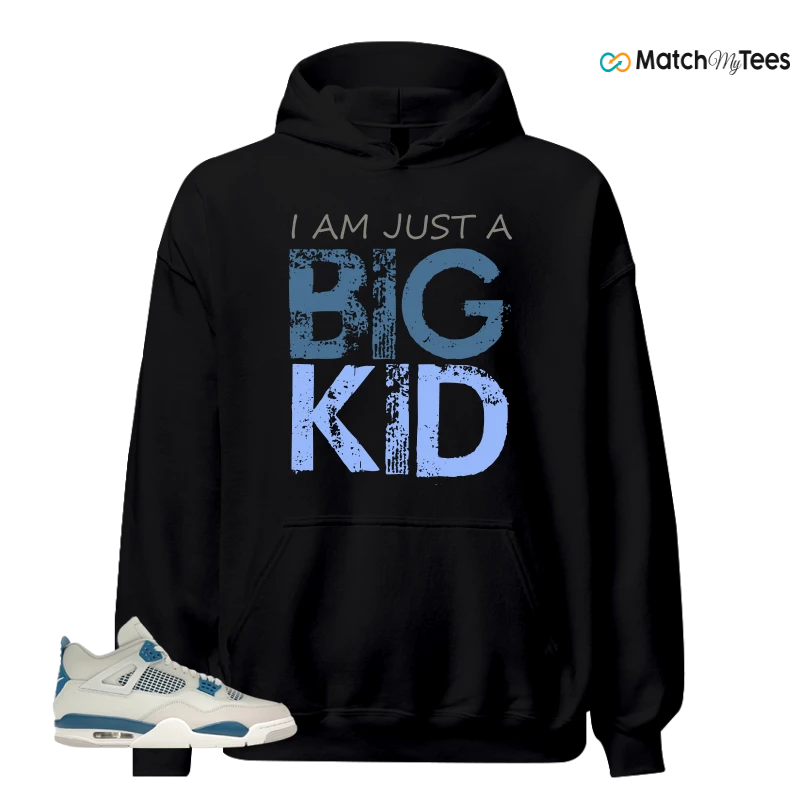 NIKE AIR JORDAN 4 MILITARY BLUE SNEAKER Matching Tees hoodie