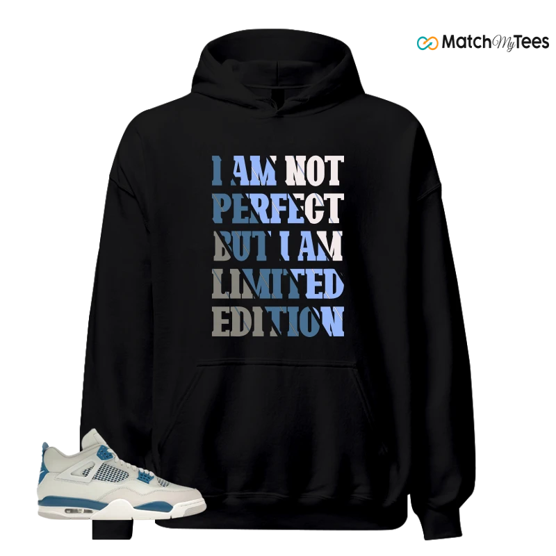 NIKE AIR JORDAN 4 MILITARY BLUE SNEAKER Matching Tees hoodie