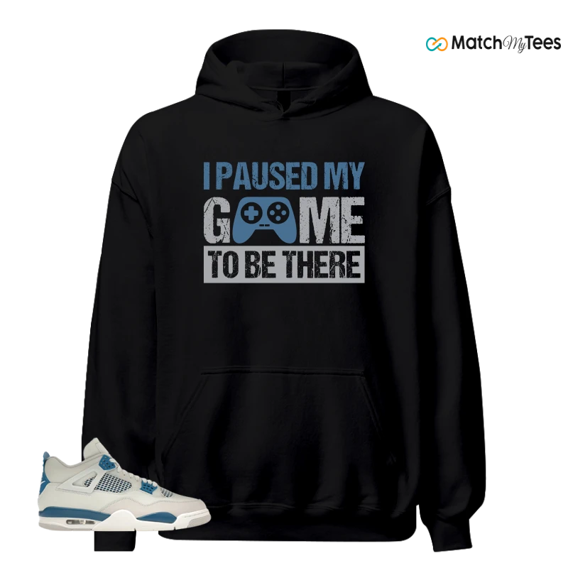 NIKE AIR JORDAN 4 MILITARY BLUE SNEAKER Matching Tees hoodie