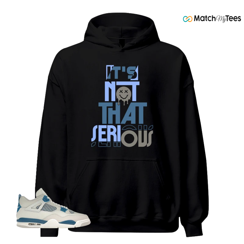 NIKE AIR JORDAN 4 MILITARY BLUE SNEAKER Matching Tees hoodie