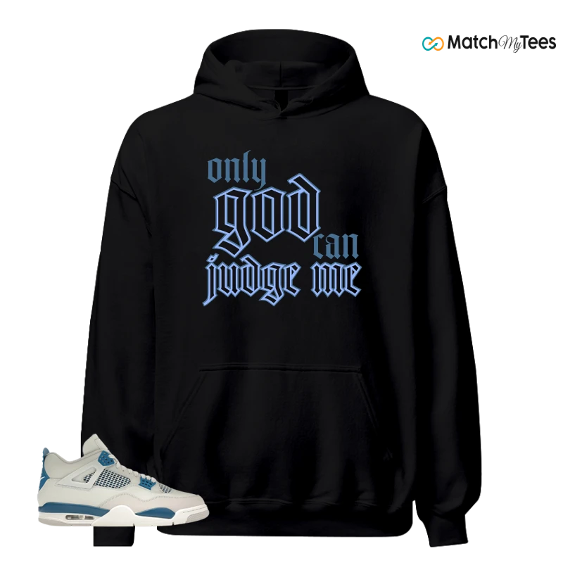 NIKE AIR JORDAN 4 MILITARY BLUE SNEAKER Matching Tees hoodie