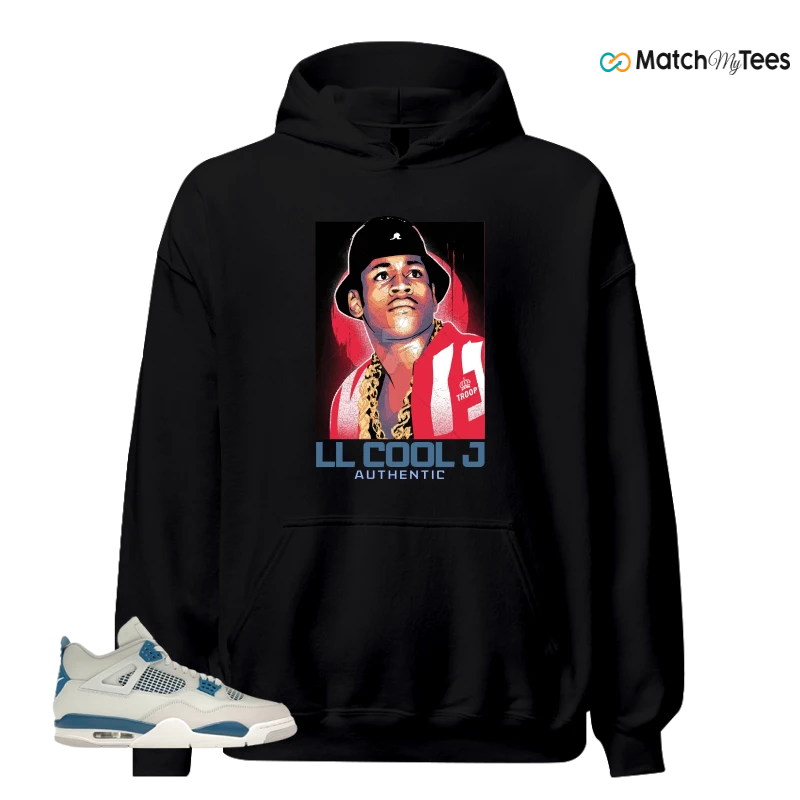 NIKE AIR JORDAN 4 MILITARY BLUE SNEAKER Matching Tees hoodie