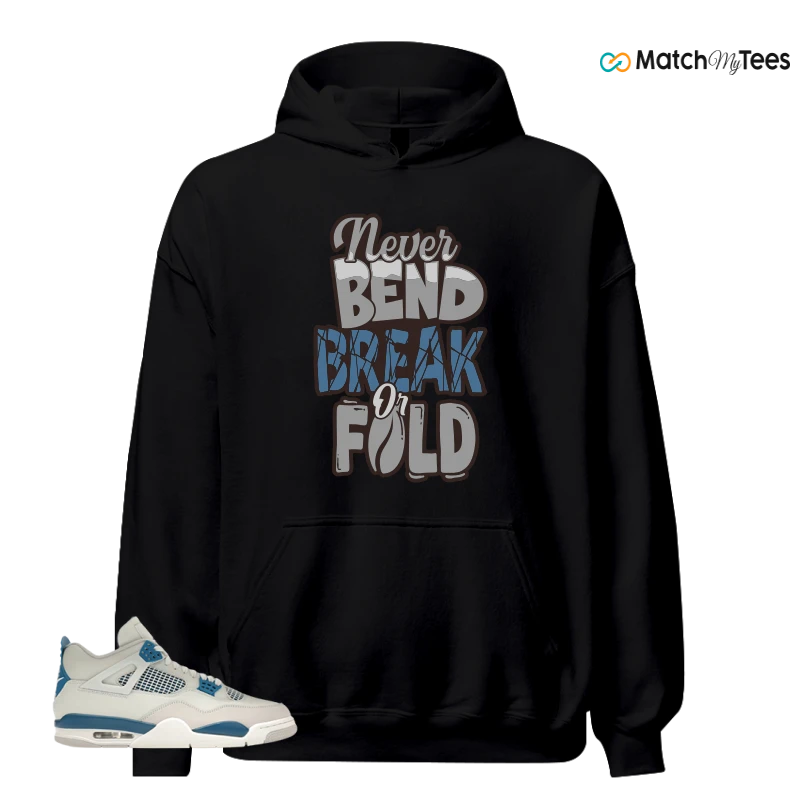 NIKE AIR JORDAN 4 MILITARY BLUE SNEAKER Matching Tees hoodie