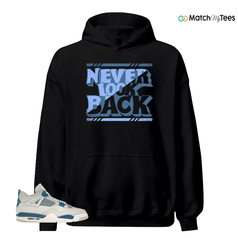 NIKE AIR JORDAN 4 MILITARY BLUE SNEAKER Matching Tees hoodie