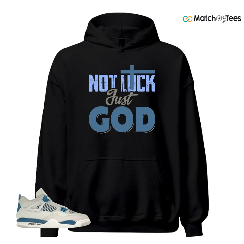 NIKE AIR JORDAN 4 MILITARY BLUE SNEAKER Matching Tees hoodie