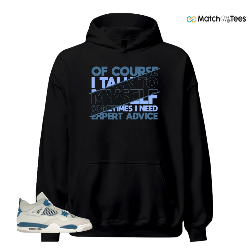NIKE AIR JORDAN 4 MILITARY BLUE SNEAKER Matching Tees hoodie