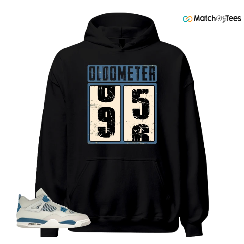 NIKE AIR JORDAN 4 MILITARY BLUE SNEAKER Matching Tees hoodie