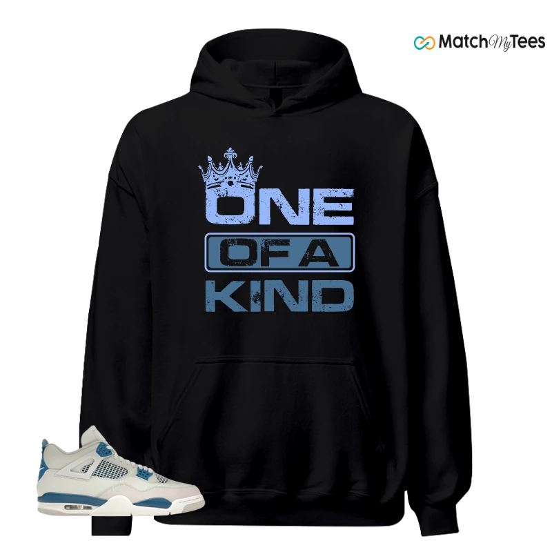 NIKE AIR JORDAN 4 MILITARY BLUE SNEAKER Matching Tees hoodie
