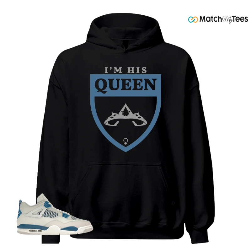 NIKE AIR JORDAN 4 MILITARY BLUE SNEAKER Matching Tees hoodie