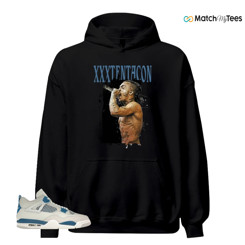 NIKE AIR JORDAN 4 MILITARY BLUE SNEAKER Matching Tees hoodie
