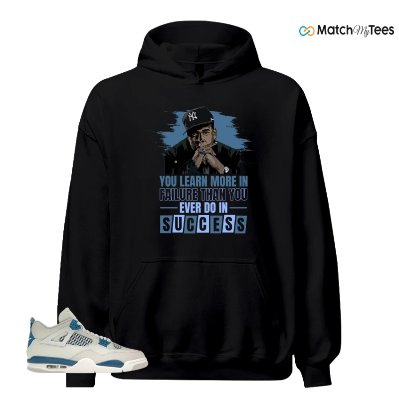 NIKE AIR JORDAN 4 MILITARY BLUE SNEAKER Matching Tees hoodie
