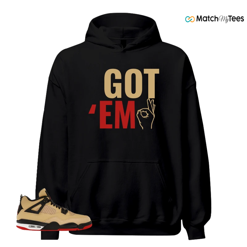 NIKE AIR JORDAN 4 RETRO GS PIZZA SNEAKER Matching Tees hoodie