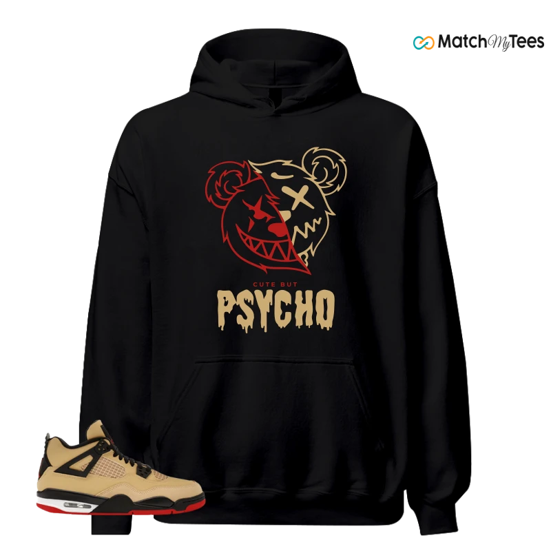 NIKE AIR JORDAN 4 RETRO GS PIZZA SNEAKER/FIRE RED/SESAME/WHITE/STARFISH matching Hoodie