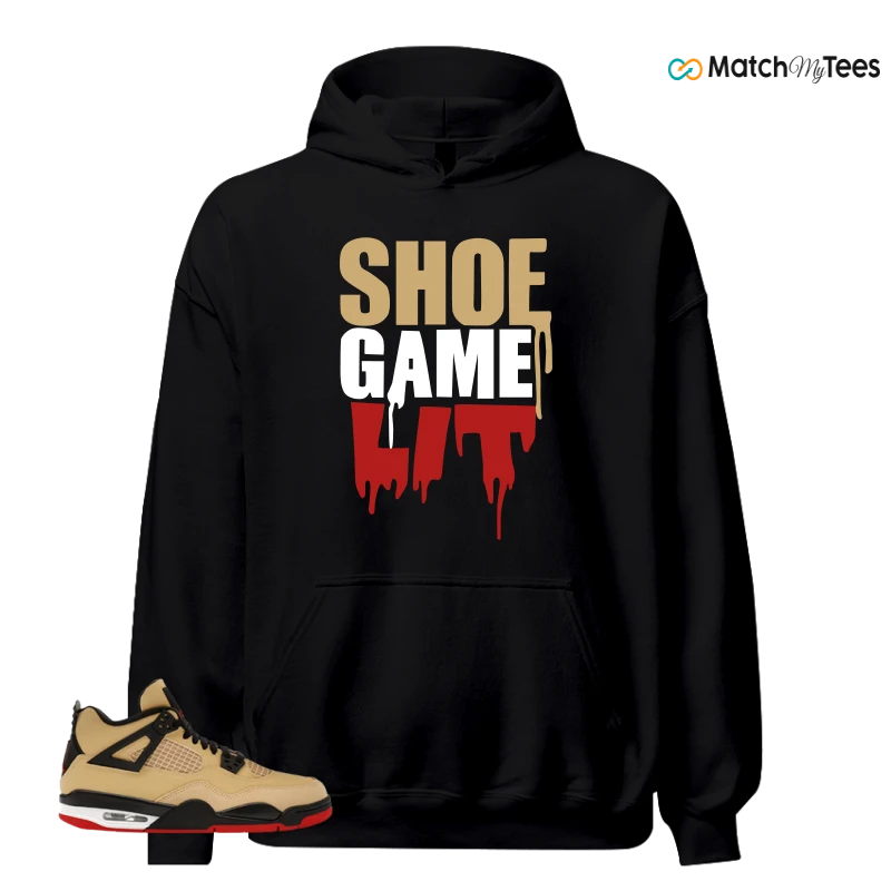 NIKE AIR JORDAN 4 RETRO GS PIZZA SNEAKER Matching Tees hoodie