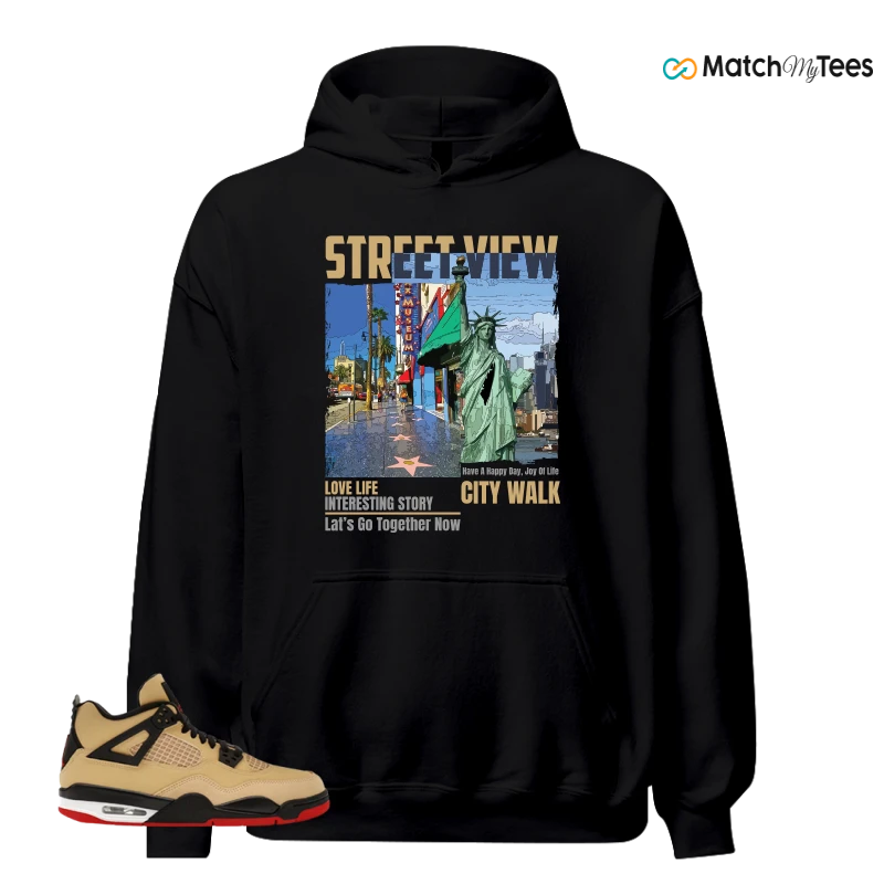 NIKE AIR JORDAN 4 RETRO GS PIZZA SNEAKER Matching Tees hoodie