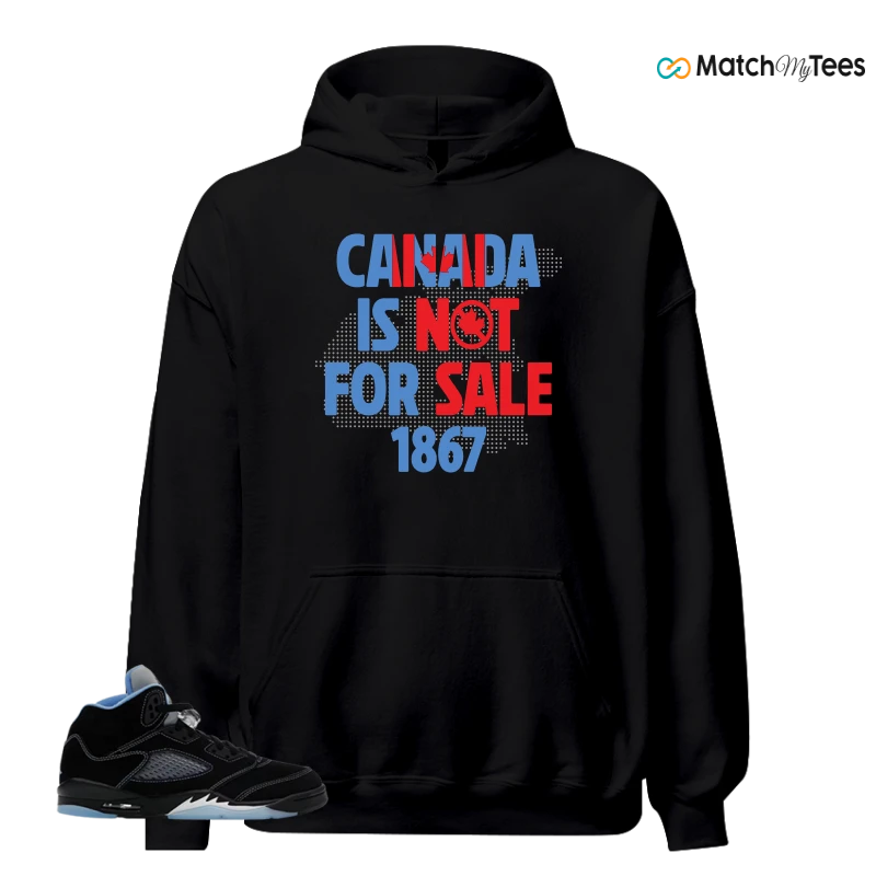 NIKE AIR JORDAN 5 BLACK UNIVERSITY BLUE SNEAKER Matching Tees hoodie