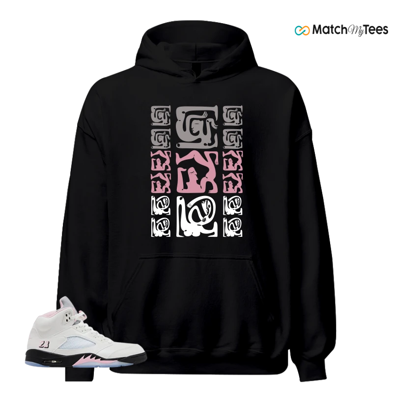 NIKE AIR JORDAN 5 RETRO MEDIUM SOFT PINK SNEAKER Matching Tees hoodie