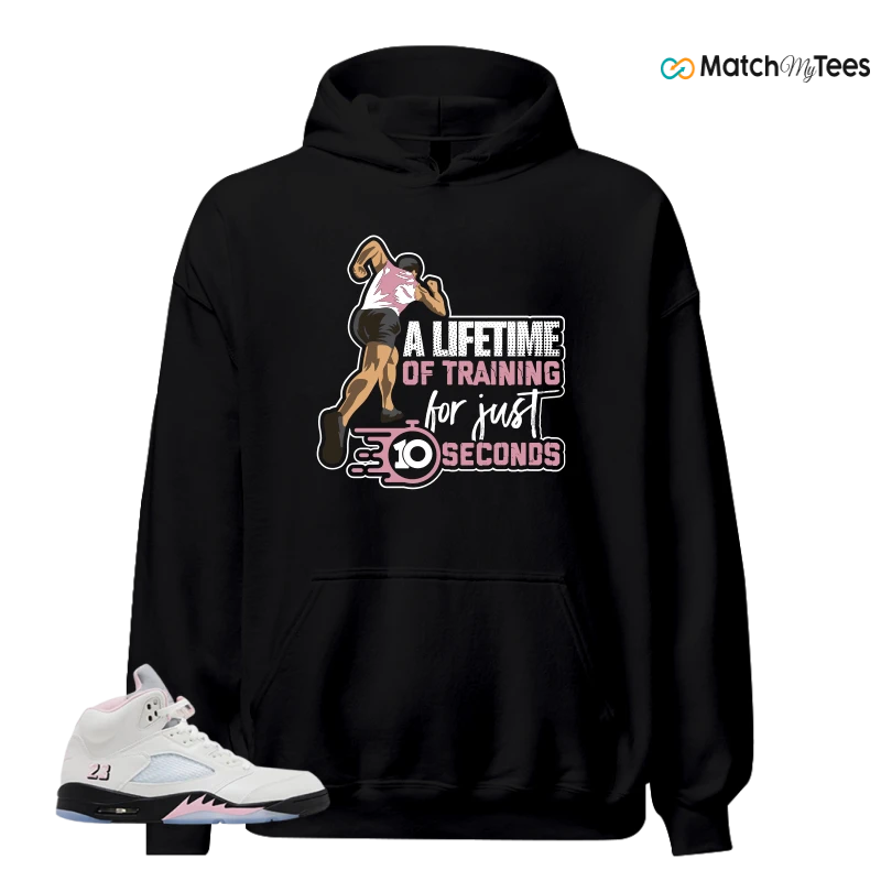 NIKE AIR JORDAN 5 RETRO MEDIUM SOFT PINK SNEAKER Matching Tees hoodie