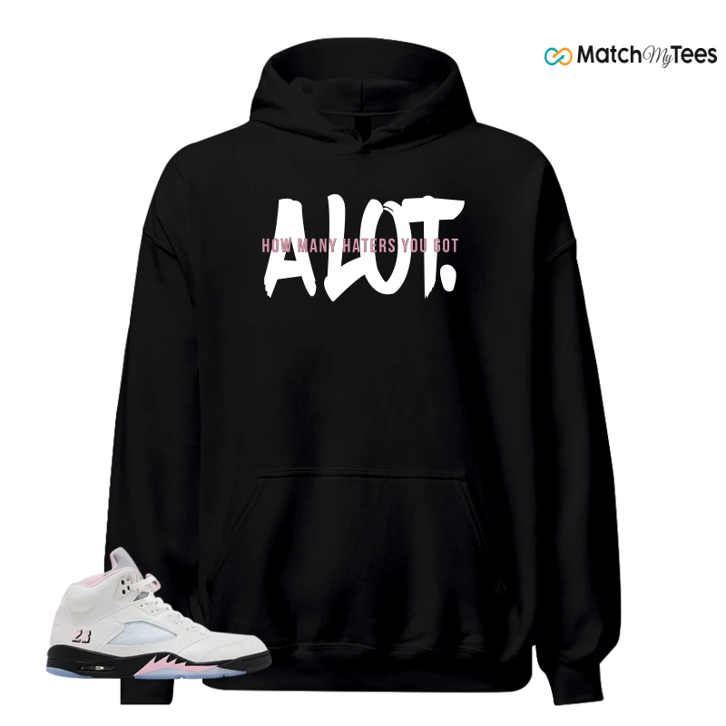 NIKE AIR JORDAN 5 RETRO MEDIUM SOFT PINK SNEAKER Matching Tees hoodie