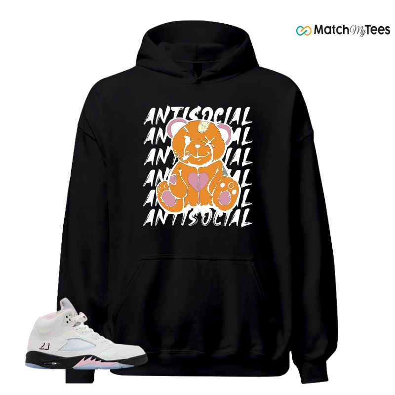 NIKE AIR JORDAN 5 RETRO MEDIUM SOFT PINK SNEAKER Matching Tees hoodie