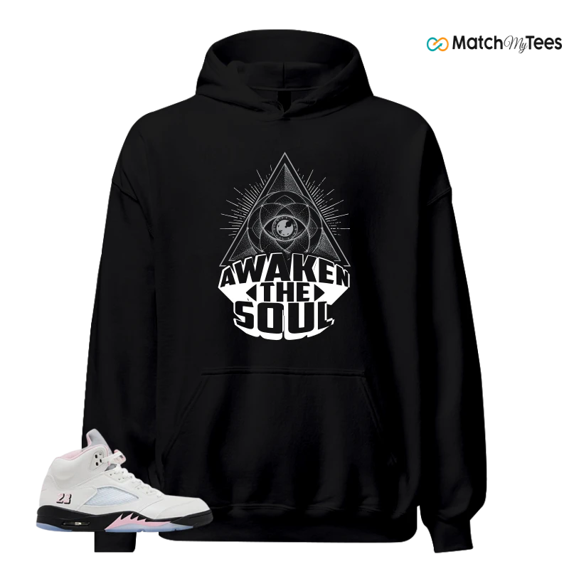 NIKE AIR JORDAN 5 RETRO MEDIUM SOFT PINK SNEAKER Matching Tees hoodie