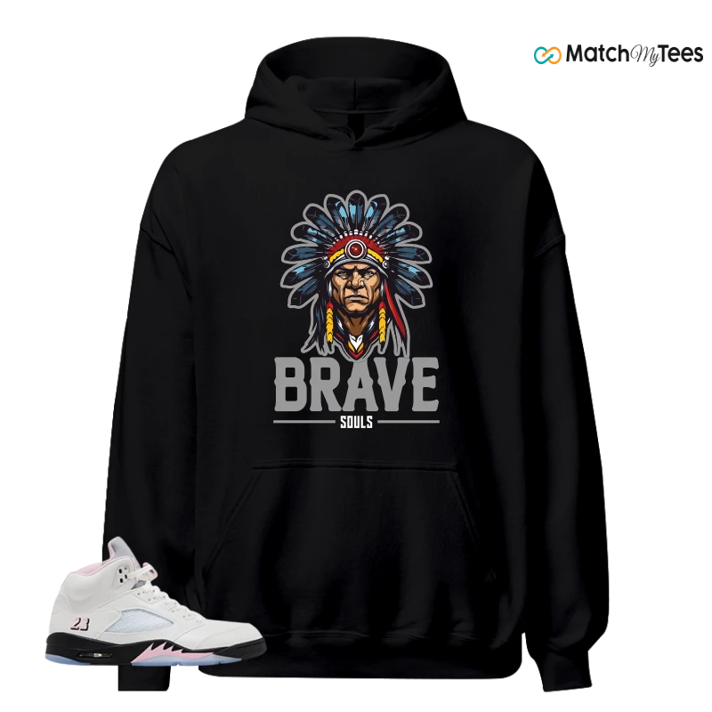 NIKE AIR JORDAN 5 RETRO MEDIUM SOFT PINK SNEAKER Matching Tees hoodie