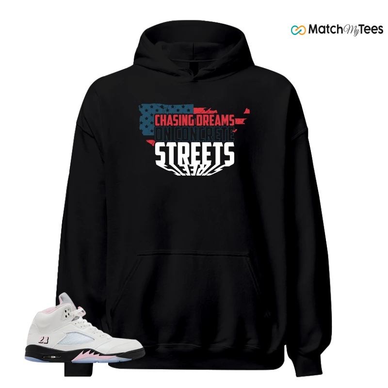 NIKE AIR JORDAN 5 RETRO MEDIUM SOFT PINK SNEAKER Matching Tees hoodie