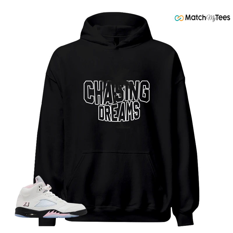 NIKE AIR JORDAN 5 RETRO MEDIUM SOFT PINK SNEAKER Matching Tees hoodie