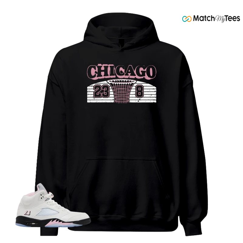 NIKE AIR JORDAN 5 RETRO MEDIUM SOFT PINK SNEAKER Matching Tees hoodie