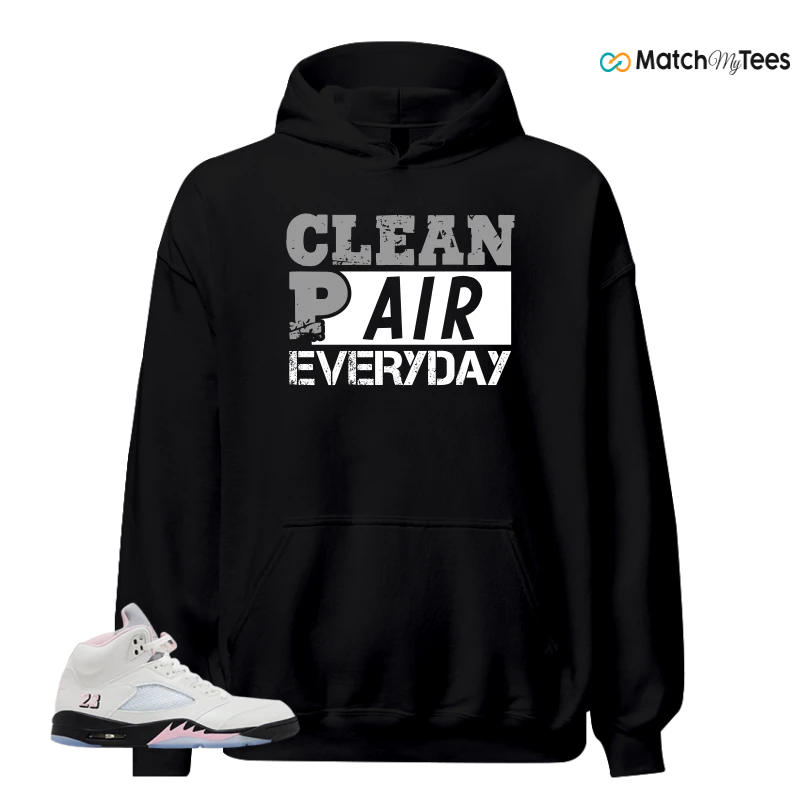 NIKE AIR JORDAN 5 RETRO MEDIUM SOFT PINK SNEAKER Matching Tees hoodie