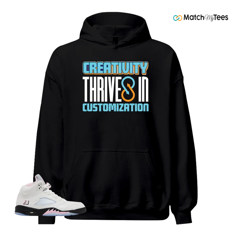 NIKE AIR JORDAN 5 RETRO MEDIUM SOFT PINK SNEAKER Matching Tees hoodie