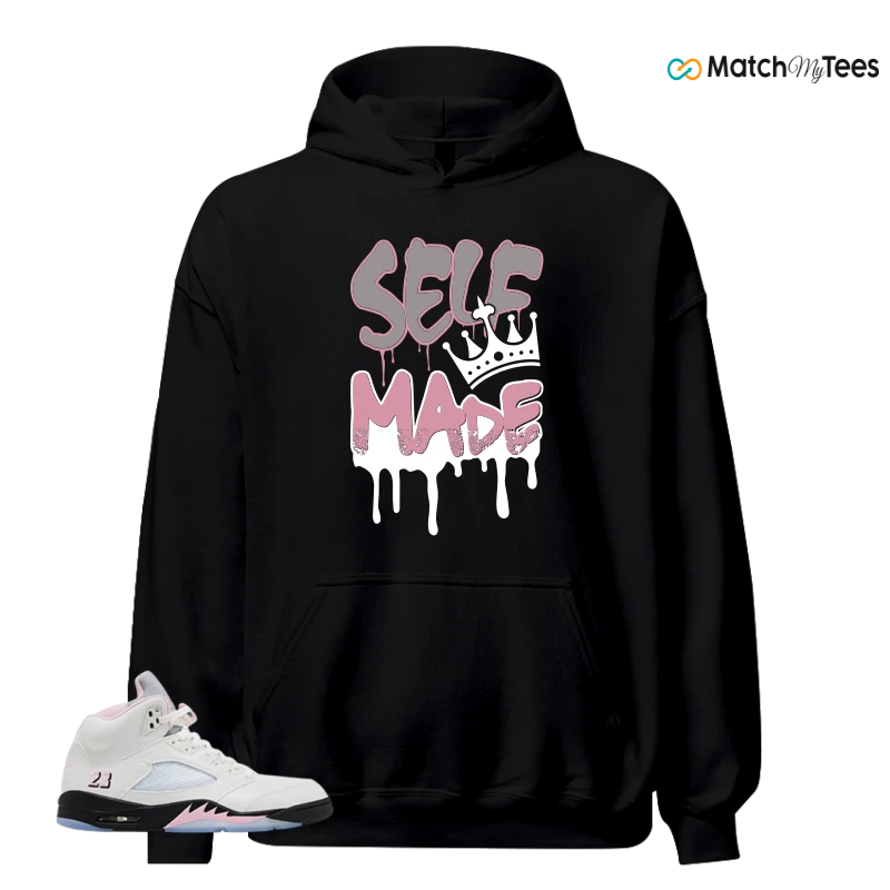 NIKE AIR JORDAN 5 RETRO MEDIUM SOFT PINK SNEAKER Matching Tees hoodie