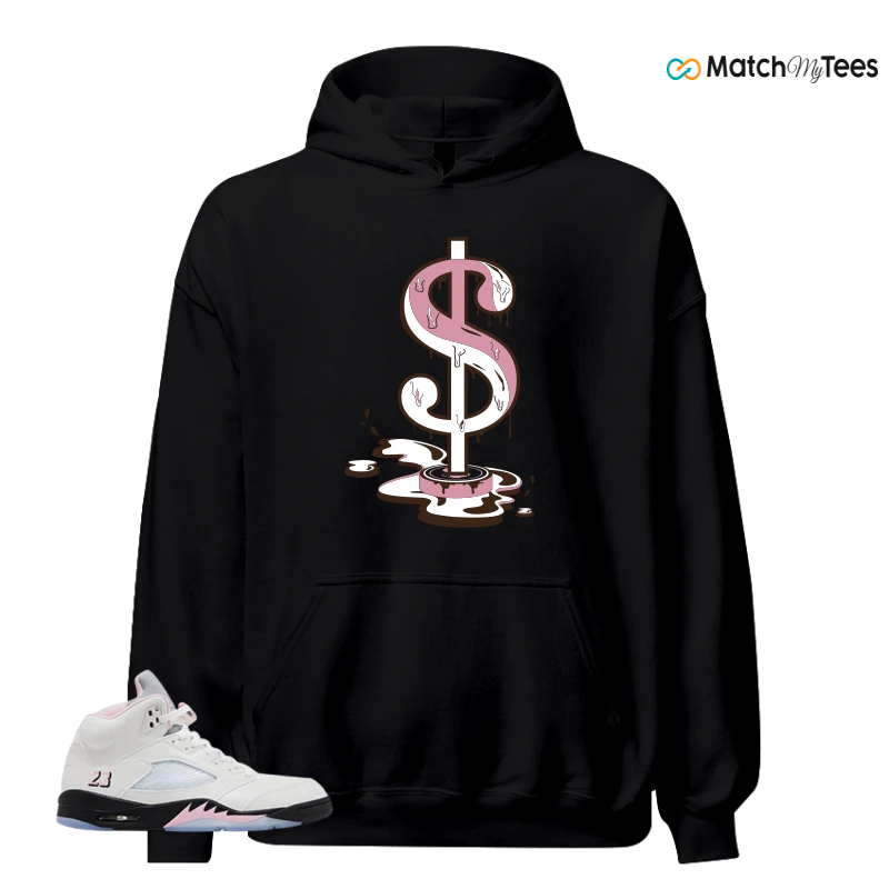 NIKE AIR JORDAN 5 RETRO MEDIUM SOFT PINK SNEAKER Matching Tees hoodie