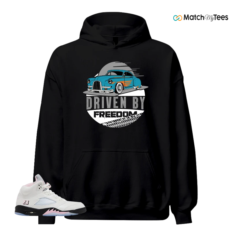 NIKE AIR JORDAN 5 RETRO MEDIUM SOFT PINK SNEAKER Matching Tees hoodie