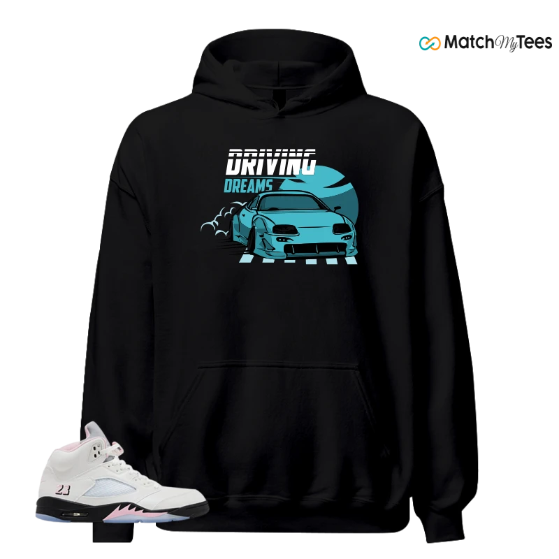 NIKE AIR JORDAN 5 RETRO MEDIUM SOFT PINK SNEAKER Matching Tees hoodie